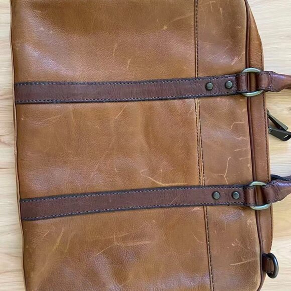 Fossil Mens Pebble Leather Briefcase - Picture 2 of 12